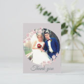 Carte de remerciements floral rustique (Debout devant)