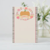 Carte de remerciements floral rustique de (Debout devant)