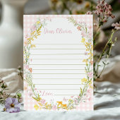 Carte De Remerciements Floral Silly Goose Time Capsule Note Message Card