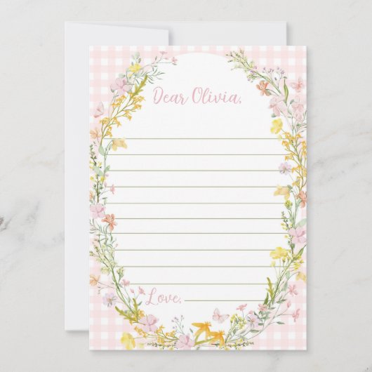 Carte De Remerciements Floral Silly Goose Time Capsule Note Message Card (Devant)