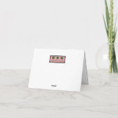 Carte de remerciements floral simple (Dos)