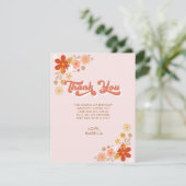 Carte de remerciements floral super rétro (Debout devant)