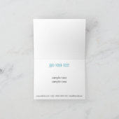 Carte de remerciements Floral tendance (Intérieur)