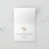 Carte de remerciements Floral vintage (Intérieur)