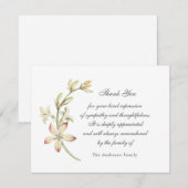 carte de remerciements floral vintage (Devant / Derrière)