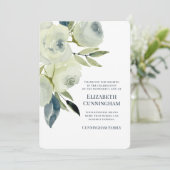 Carte de remerciements Floral Watercolor moderne (Debout devant)