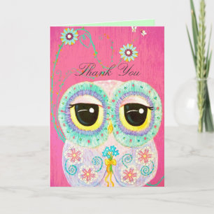 Carte De Remerciements Floral Wishes - Thank You