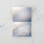 Carte de remerciements florale blanche (Intérieur)