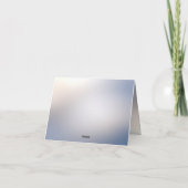 Carte de remerciements florale blanche (Dos)