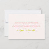 Carte de remerciements florale de citrons (Dos)