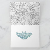 Carte de remerciements Florale de coeur - Mes pers (Intérieur)