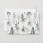 Carte de remerciements florale de Noël d'or (Dos)