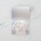 Carte de remerciements Florale de Pêche Blanche (Intérieur)