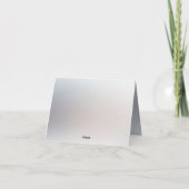 Carte de remerciements Florale de Pêche Blanche (Dos)