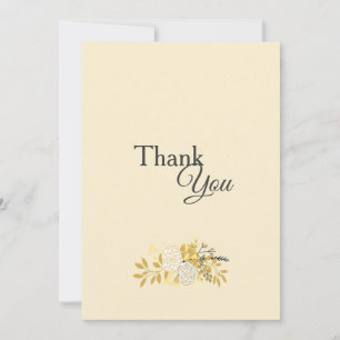 Carte de Remerciements Florale Ensoleillée