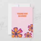 Carte de remerciements florale moderne Boho (Devant)