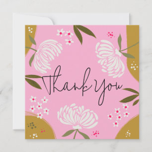 Carte de Remerciements Florale Remerciements Élé