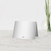 Carte de remerciements florale rose blanc (Dos)