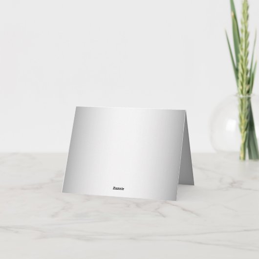 Carte de remerciements florale rose blanc (Dos)