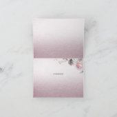 Carte de remerciements florale rose blanc (Intérieur)