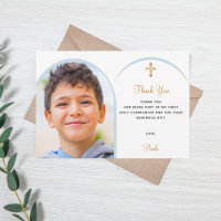 Floraux bleus photo garçon Croix d'or Première com