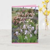 Carte de remerciements floraux de jardin de fleurs (Fleur jaune)