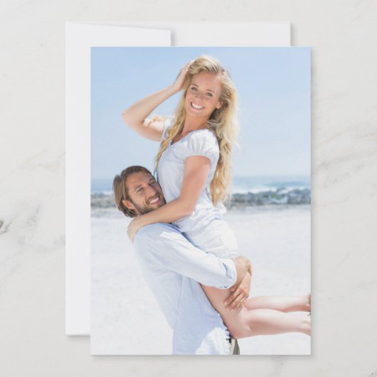 Carte De Remerciements Flore bleu et blanc classique (Dos)