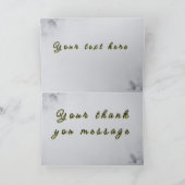 Carte De Remerciements Flore minimaliste (Intérieur)