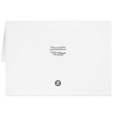 Carte de remerciements flottant de plumes d'oie (Dos Horizontal)