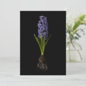 Carte De Remerciements Flowers | Purple Hyacinth Bulb (Debout devant)