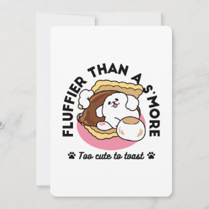 Carte De Remerciements Fluffier Tha’more - Chien mignon et Pun de dessert