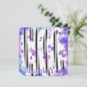 Carte De Remerciements Flux de bulle cosmique (Debout devant)