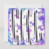 Carte De Remerciements Flux de bulle cosmique (Devant)