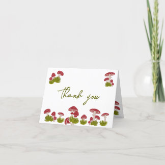 Carte De Remerciements Fly Champhrooms Goblincore Garden Baby shower