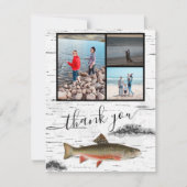 Carte De Remerciements Fly Fishing Theme  3 photo collage  T (Devant)