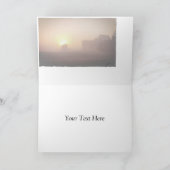 Carte De Remerciements Foggy Morning Farm (Intérieur)