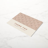 Carte de remerciements Foil moderne (Rotation)