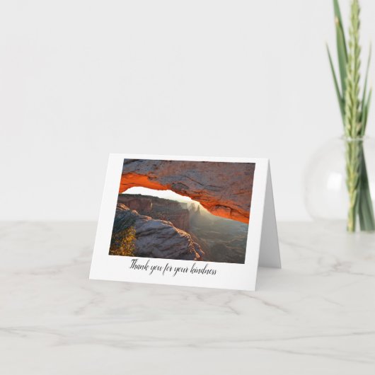 Carte De Remerciements Folded Thank You Card (Devant)