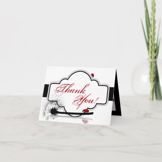 Carte De Remerciements Folded Thank You Card (Devant)