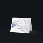 Carte De Remerciements Foliage de l'aquarelle de l'Merci russe<br><div class="desc">carte de remerciements romantique rustique et élégant pour toutes les occasions, mais qui correspond tout particulièrement à notre collection mariage - Rustic Merci Amethyst Watercolor Foliage associé au feuillage de prune poussiéreux peint à la main. Acents calligraphiques manuscrits, le dos est une couleur de coordination - ceci fait partie d'une...</div>