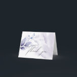 Carte De Remerciements Foliage de l'aquarelle de l'Merci russe<br><div class="desc">carte de remerciements romantique rustique et élégant pour toutes les occasions, mais qui correspond tout particulièrement à notre collection mariage - Rustic Merci Amethyst Watercolor Foliage associé au feuillage de prune poussiéreux peint à la main. Acents calligraphiques manuscrits, le dos est une couleur de coordination - ceci fait partie d'une...</div>