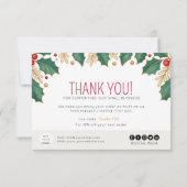 Carte De Remerciements Folithe de Noël (Dos)