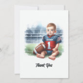 Carte De Remerciements Football 1er anniversaire (Devant)