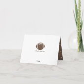 CARTE DE REMERCIEMENTS FOOTBALL PERSONNALISÉ POUR REMERCIEMENTS DE MARIAG (Dos)