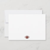 Carte De Remerciements Football Thème Bar Mitzvah (Dos)