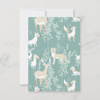 Carte De Remerciements Forest Friends