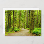 Carte De Remerciements Forest | Parc national olympic (Devant / Derrière)