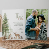 Forêt Bois Animaux Baby shower photo plat