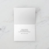 Carte De Remerciements Forêt Bois bébé Il fait froid à l'extérieur du Bab (Intérieur)