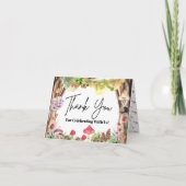 Carte De Remerciements forêt de champignon blanc (Devant)